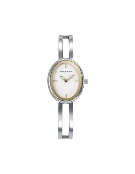 Reloj Viceroy Mujer 401304-07 de Acero con Esfera Blanca – Caja Oval 24 mm Cuarzo