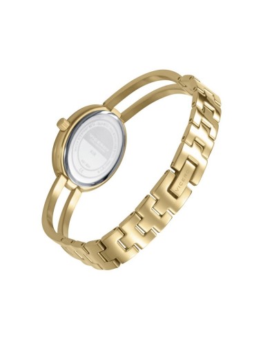 RELOJ ACERO IP DORADO BRAZALETE SRA VA