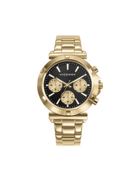 CRONO ACERO IP DORADO BRAZALETE SRA VA