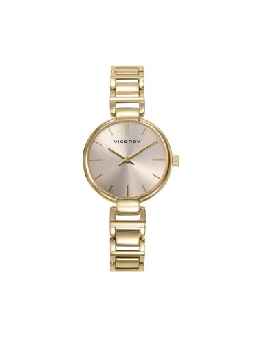 RELOJ ACERO IP DORADO BRAZALETE SRA VA