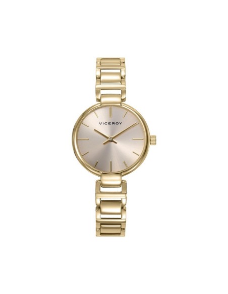 RELOJ ACERO IP DORADO BRAZALETE SRA VA
