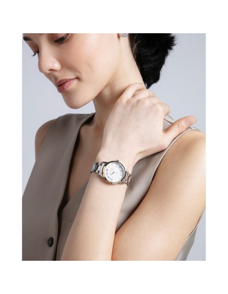 Reloj Viceroy Mujer 41138-83 Acero con Esfera Blanca y Bisel IP Dorado