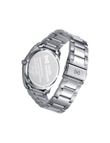 Reloj Mark Maddox HM1029‑05 para hombre – acero plateado, esfera blanca, movimiento de cuarzo