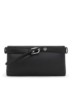 Clutch negro piel TOUS Hold | bolso de mano elegante y versátil