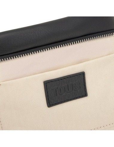 Clutch negro piel TOUS Hold | bolso de mano elegante y versátil