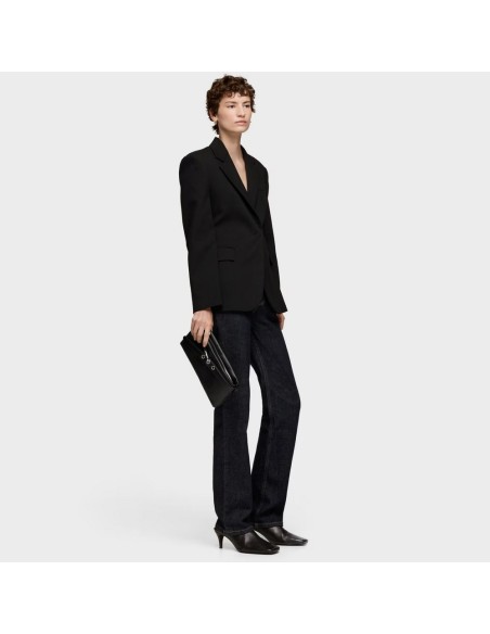 Clutch negro piel TOUS Hold | bolso de mano elegante y versátil