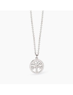 Collar árbol de la vida en plata con circonitas