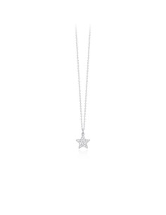 Collar de plata con colgante de estrella y circonitas