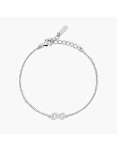 Pendientes de aro en plata 925 con circonitas blancas - Colección Soirée de Mabina Gioielli