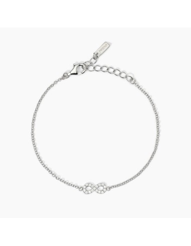 Pendientes de aro en plata 925 con circonitas blancas - Colección Soirée de Mabina Gioielli