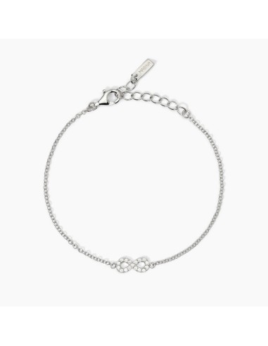 Pendientes de aro en plata 925 con circonitas blancas - Colección Soirée de Mabina Gioielli