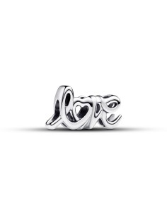 Charm en plata de ley Love Escrito a Mano