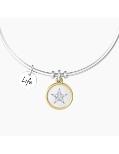 Pulsera rígida Kidult ES732035 “Hija eres nuestra estrella” – Bangle de acero con estrella de cristales 2