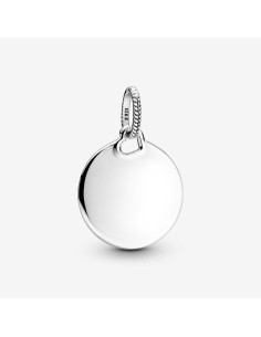 Colgante de Medalla Redonda Grabable en Plata de Ley - Pandora 398610C00