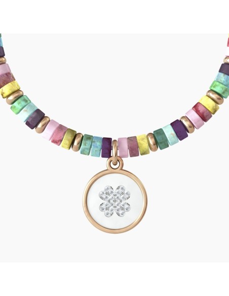 Pulsera Kidult acero TRÉBOL DE CUATRO HOJAS | BUENA SUERTE