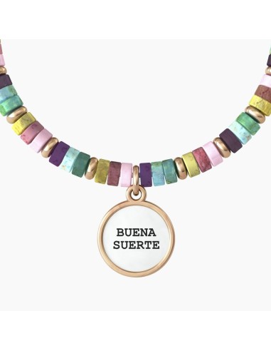 Pulsera Kidult acero TRÉBOL DE CUATRO HOJAS | BUENA SUERTE