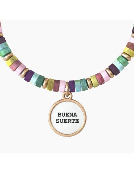 Pulsera Kidult acero TRÉBOL DE CUATRO HOJAS | BUENA SUERTE
