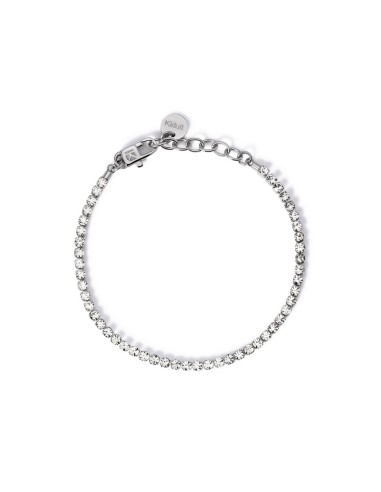 Pulsera Kidult Style 11 en acero 316L tipo tennis con cristales blancos (ref. 831014)