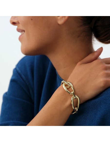 Pulsera dorada de cadena ABBESSES – Estilo moderno y elegante | Agatha París