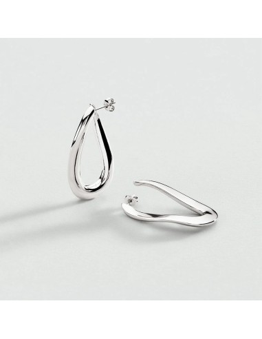 Pendientes criolla ABBESSES plateados – Minimalismo con estilo | Agatha París