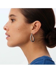 Pendientes criolla ABBESSES plateados – Minimalismo con estilo | Agatha París 2