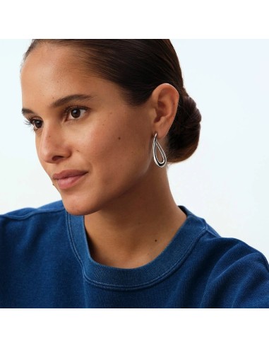 Pendientes criolla ABBESSES plateados – Minimalismo con estilo | Agatha París