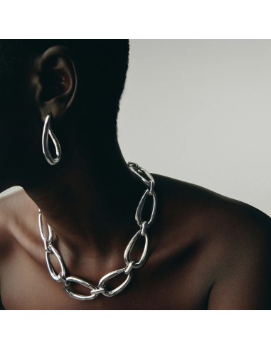 Pendientes criolla ABBESSES plateados – Minimalismo con estilo | Agatha París