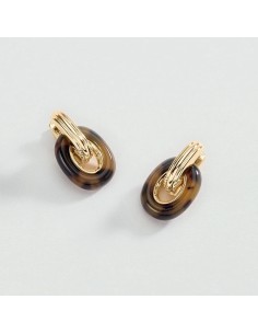 Pendientes criolla dorados ROYAL concha – Toque marino con elegancia | Agatha París 2