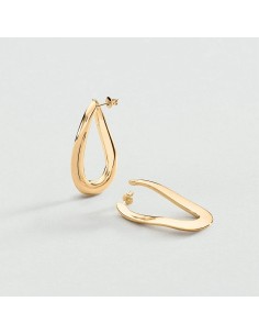 Pendientes criolla ABBESSES dorados – Diseño esencial con toque parisino | Agatha París