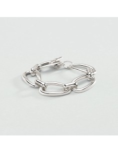 Pulsera plateada de cadena ABBESSES – Minimalismo urbano con estilo | Agatha París