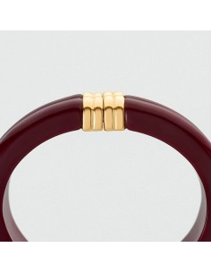 Pulsera esclava ROYAL burdeos y dorado – Color y elegancia con estilo parisino | Agatha París 2