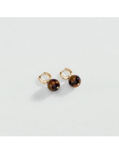 Pendientes criolla ROYAL con concha dorada – Inspiración marina refinada | Agatha París