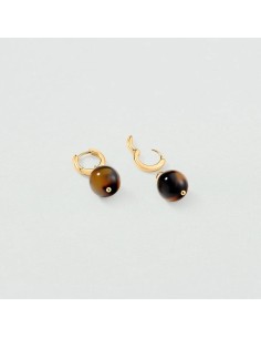 Pendientes criolla ROYAL con concha dorada – Inspiración marina refinada | Agatha París 2