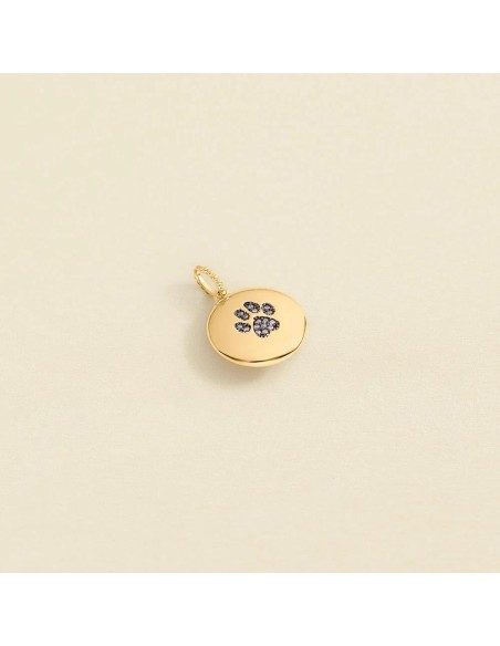 Colgante HUELLA bicolor dorado y plateado – Estilo personalizable y moderno | Agatha París