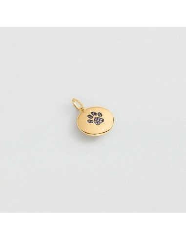 Colgante HUELLA bicolor dorado y plateado – Estilo personalizable y moderno | Agatha París