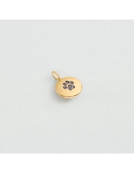 Colgante HUELLA bicolor dorado y plateado – Estilo personalizable y moderno | Agatha París