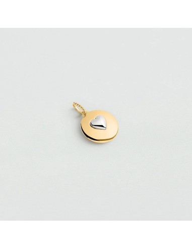 Colgante HUELLA bicolor dorado y plateado – Estilo personalizable y moderno | Agatha París