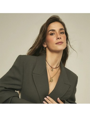 Colgante HUELLA bicolor dorado y plateado – Estilo personalizable y moderno | Agatha París
