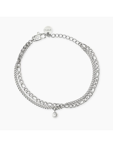 Pulsera Kidult Style 31 – cadenas combinadas con colgante en acero 316L