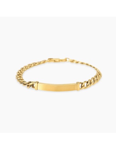 Pulsera Kidult Style 17 de acero dorado con placa satinada – modelo 831147