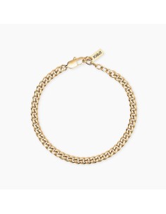 Pulsera Kidult Style 04 dorada en acero 316L, cadena gourmette regulable 2