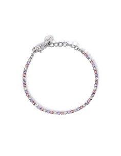 Pulsera Kidult Style 11 en acero con cristales blancos y rosa – modelo 831018 2