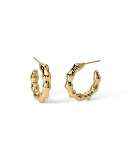 Pendientes aro acero dorado 316L Kidult Style 20 – referencia 861054