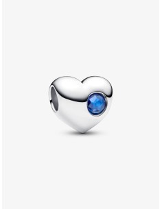 Charm Pandora “Corazón Gema Azul” Grabable en Plata de Ley – 794161C09