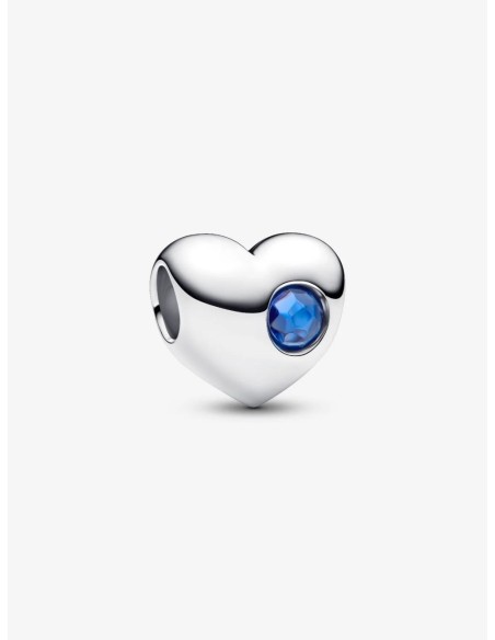 Charm Pandora “Corazón Gema Azul” Grabable en Plata de Ley – 794161C09