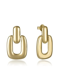 Pendientes Viceroy Jewels 2317E100-00 de Plata con Baño de Oro y Diseño Rectangular