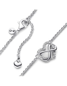 Collar en plata de ley Corazón Infinito Brillante Pandora 2