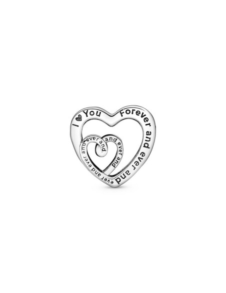 Charm en plata de ley Corazones Infinitos Entrelazados "Mamá"
