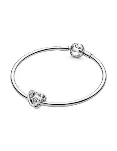 Charm en plata de ley Corazones Infinitos Entrelazados "Mamá"