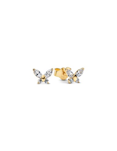 Pendientes de botón Mariposa Oro 14K – Pandora 264264C01